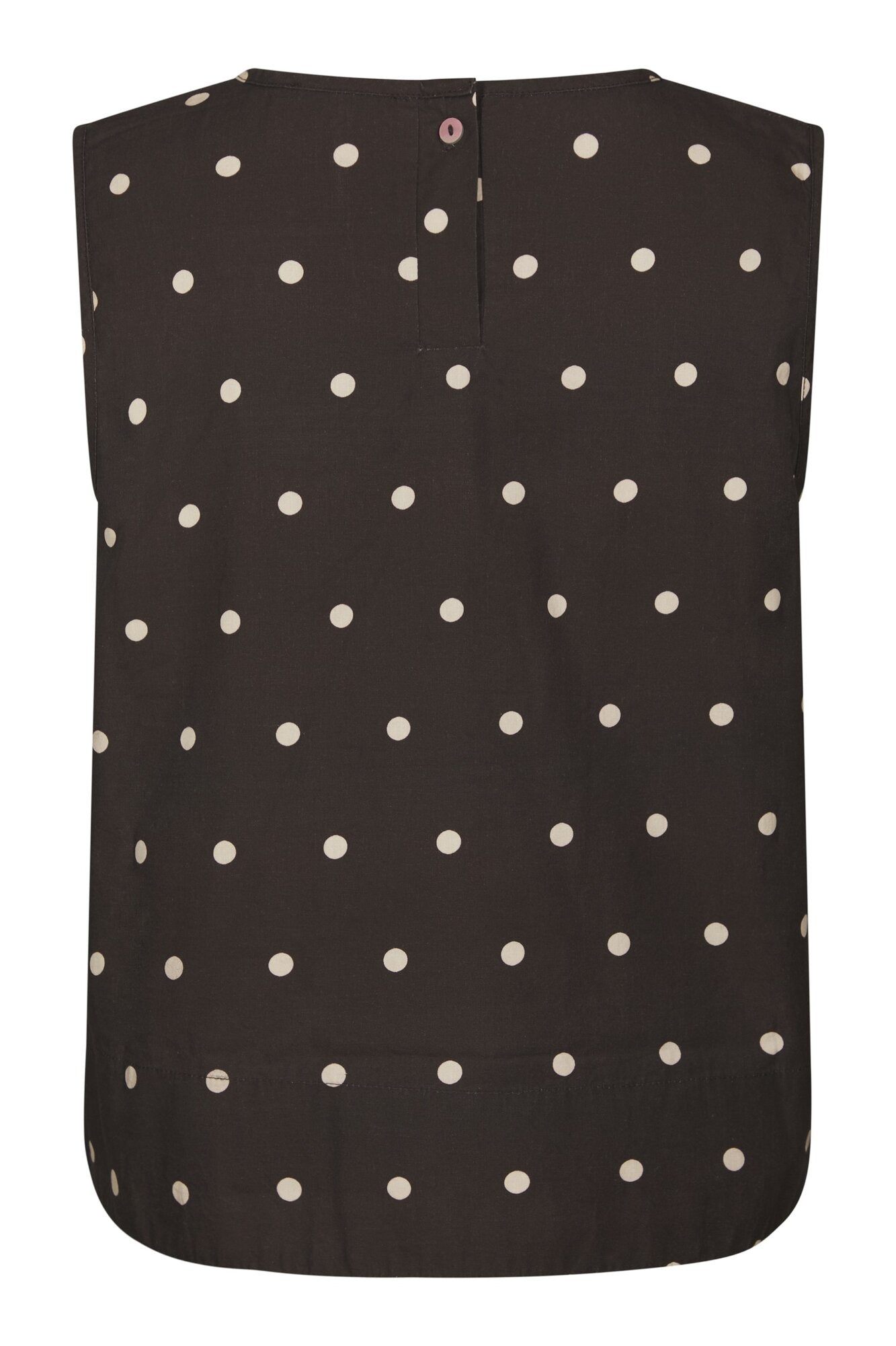 Polly Dot top - mørkebrun